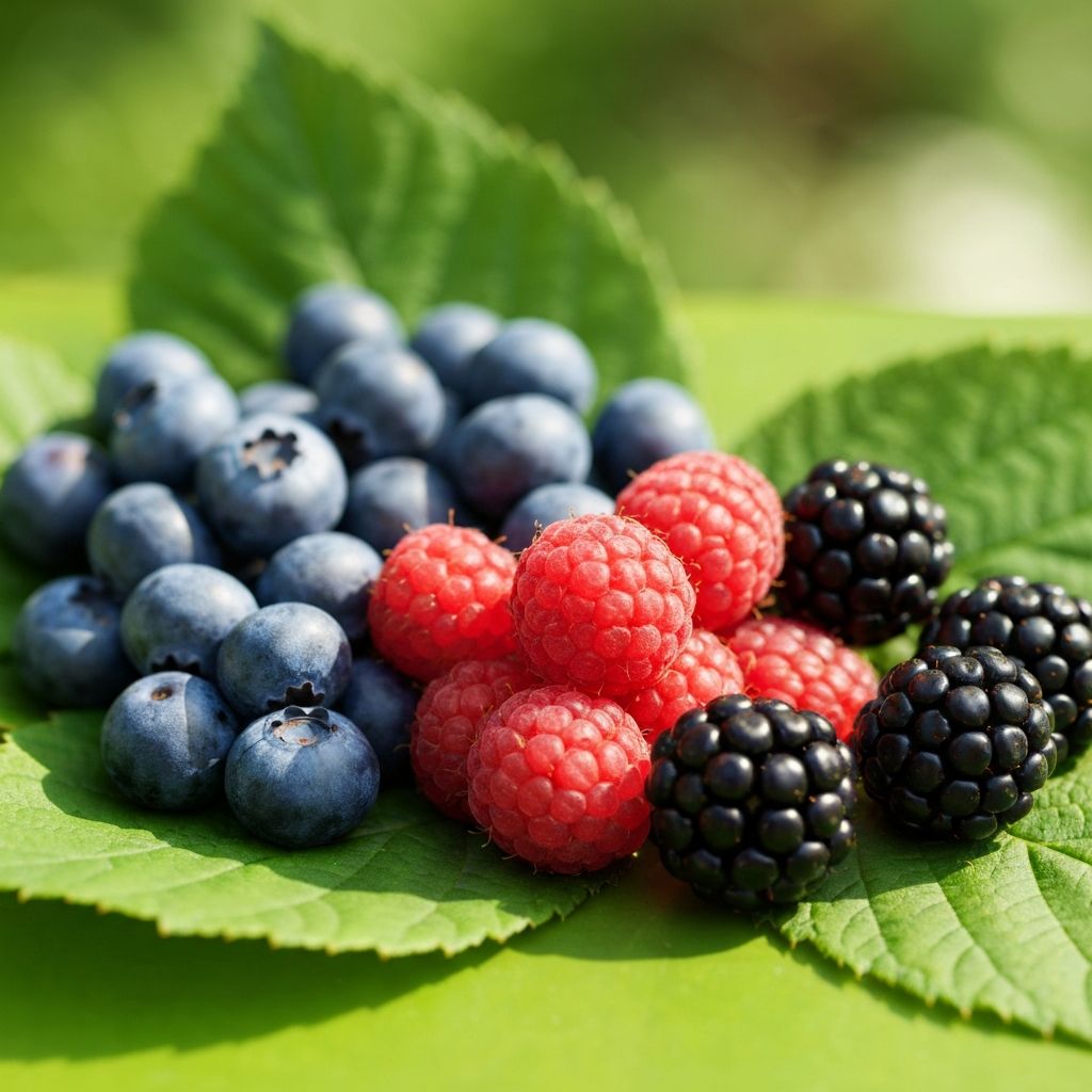 Fresh antioxidant-rich berries